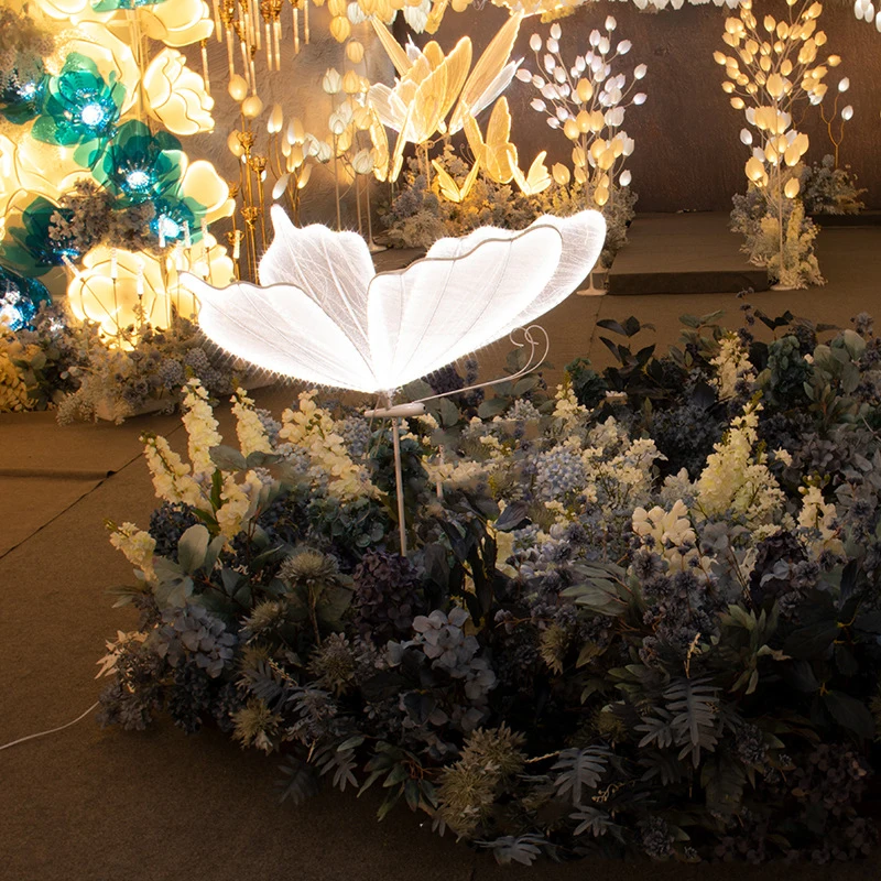 60cm 80cm 100cm Butterfly Wedding Decorations Light Large Lighted Butterfly Lighting