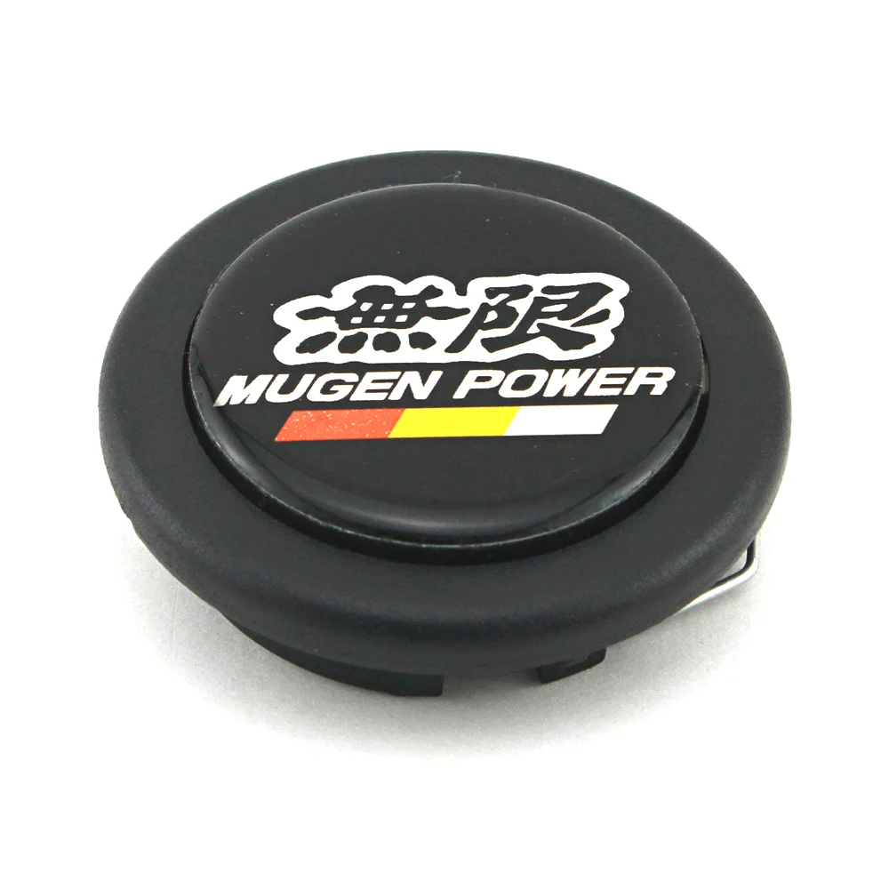 Mugen Power Car Styling Black Racing Steering Wheel Horn Push Button For Honda