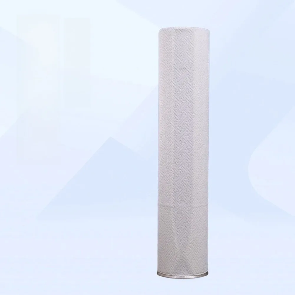 1pc Solid Color Elastic Polyester Air Conditioner Dust Cover For Vertical AC Units With Full Coverage And Snug Accessory