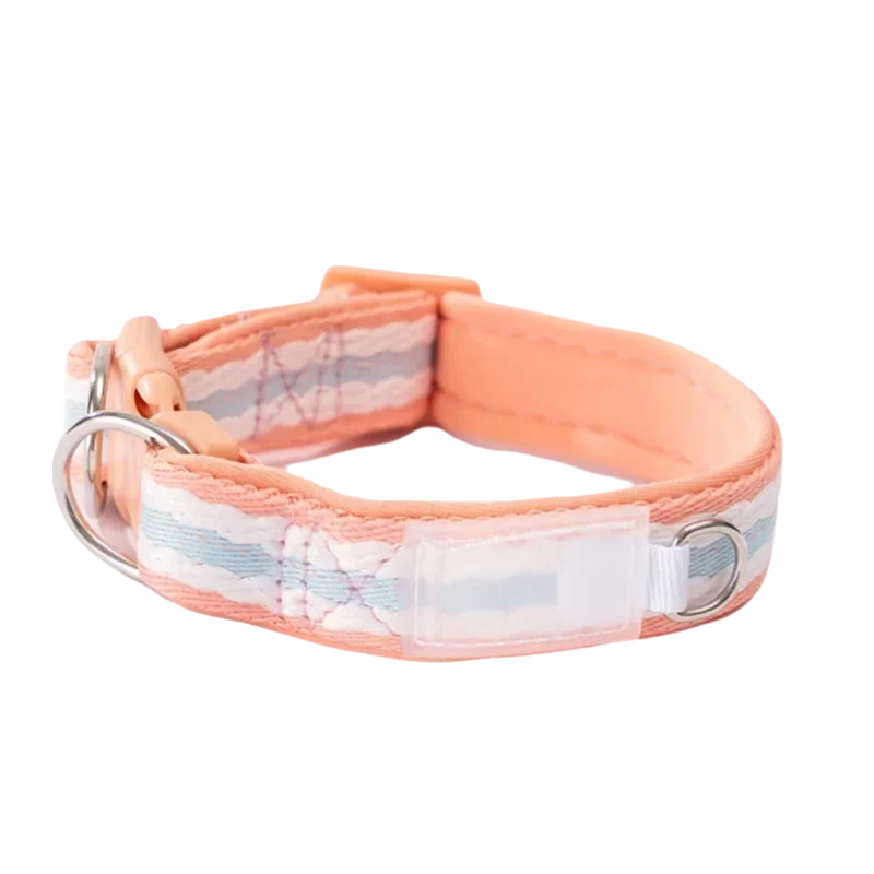 Adjustable Cotton Dog Collar With Plastic Buckle For Pets_voghion.com