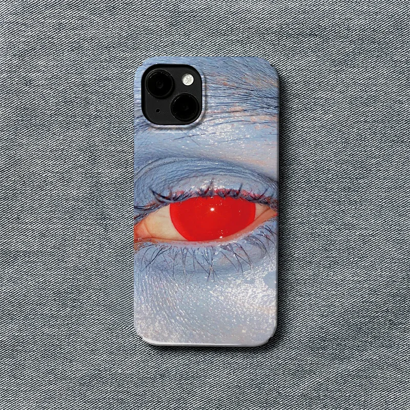 New Niche Blood Eye Phone Case for iPhone 16 15 14 13 12 11 Pro Max XS XR XSMax 6 7 8 Plus Glossy HD Hard PC Cover