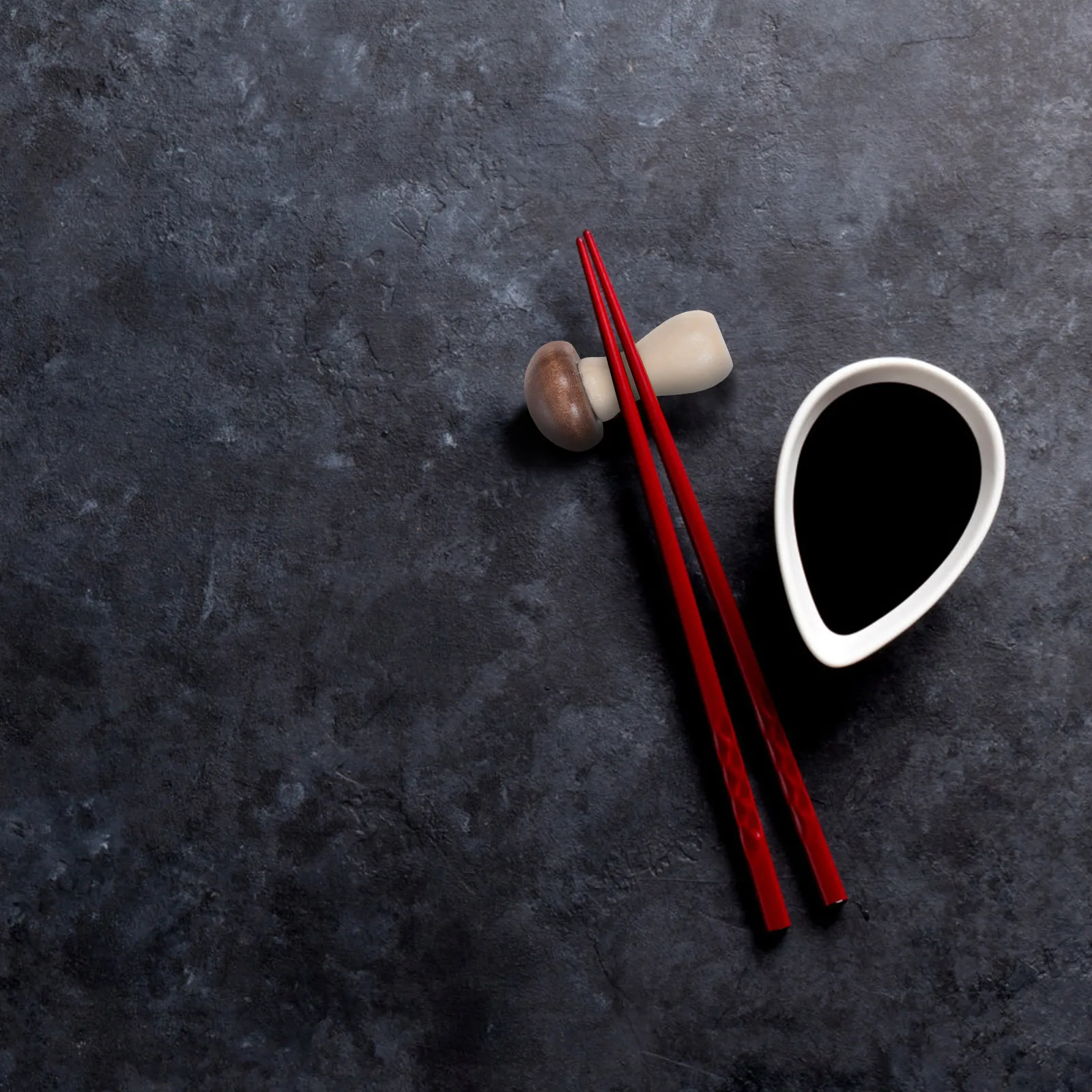 

4 Pcs Mushroom Chopstick Rest Creative Wooden Holder ganizer Dining Table Spoon Fork Knife Kitchen Bar Utensils Decor