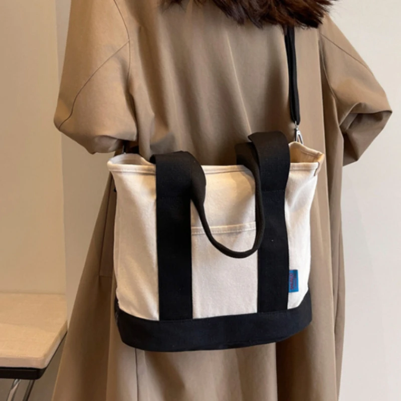Simple Colorblock Crossbody Bag, Large Capacity Shoulder Bag, Women's Casual Handbag & Tote Purse