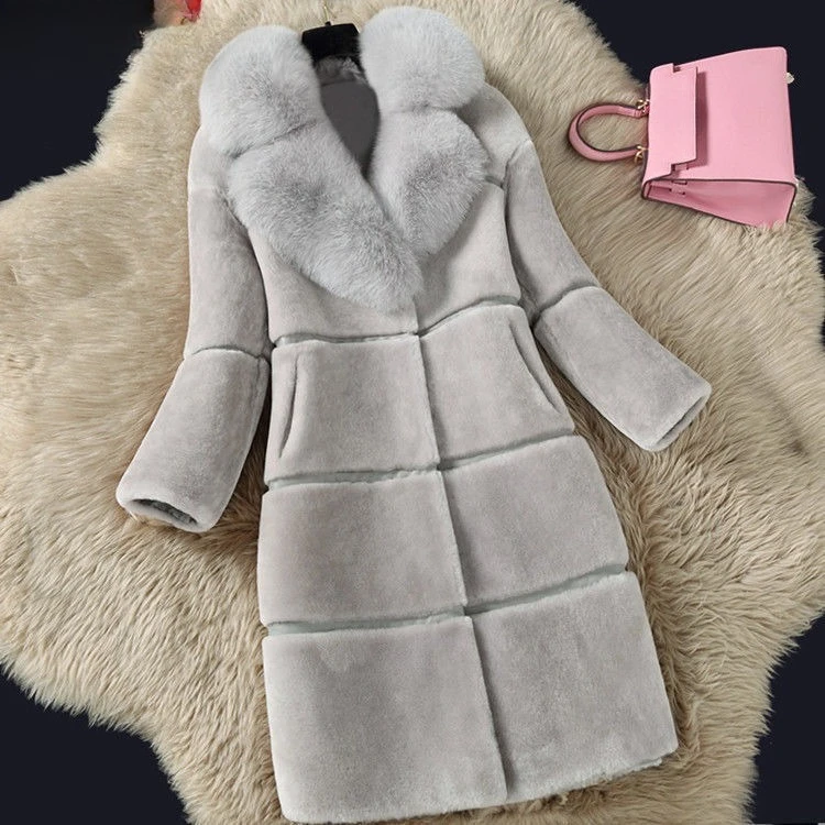 Autumn Winter New Fashion Women’s Solid Color Long Sleeve Luxury Elegant Casual Trendy Faux Fur Jackets Female Clothes Coats