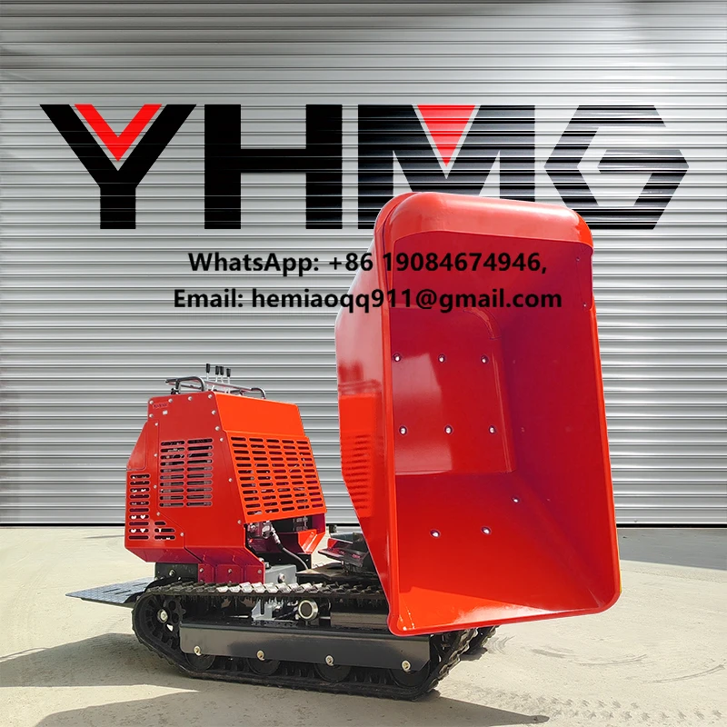 1.2 Ton Tracked Mini Dumper Crawler Type Small Dumper Hydraulic Dump for Construction Site Mining Garden Farm Agricultural Use