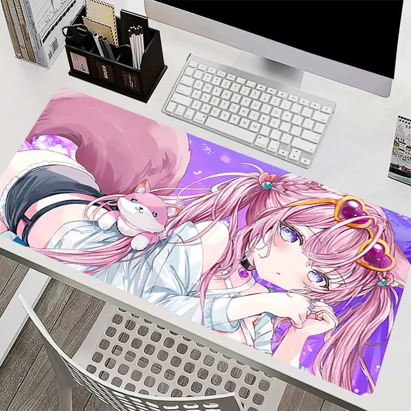 Gaming Mouse Pad Computer Accessories Rubber Keyboard Mat Gamer H-hololive Hakui Koyori mousepad