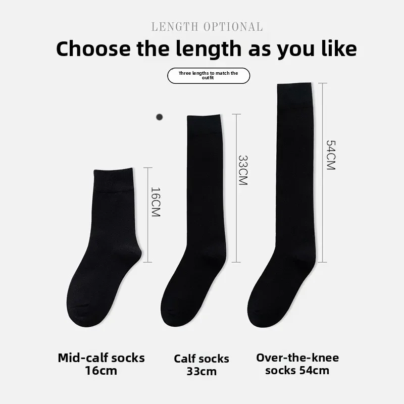 1/2 Pasang Kaus Kaki Panjang Di Atas Lutut Manis Kaus Kaki Betis Nilon Seksi Anak Perempuan Wanita Stoking Setinggi Paha Legging Celana Ketat Cosplay JK Lolita