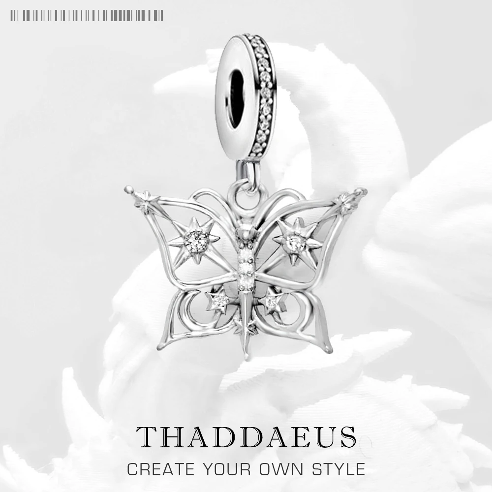 

Butterfly Charm Pendant Nature Summer High Quality 925 Sterling Silver Jewelry Trendy Gift For Women