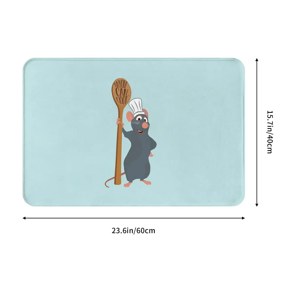 Ratatouille - Anyone Can Cook - Remy Non-slip Doormat Floor Mat Washable Carpet Rug for Kitchen Entrance Home Footpad Mats