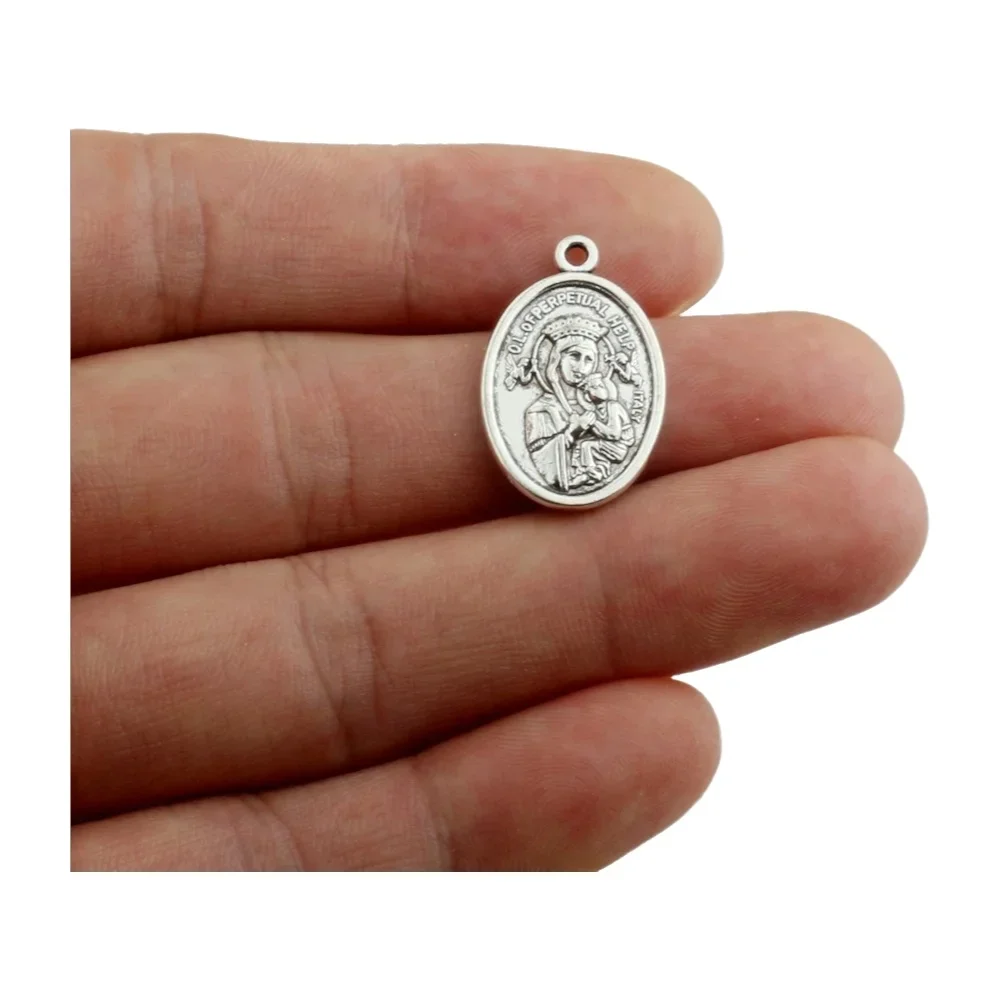 100Pcs ST GERARD/ OUR Lady Of Perpetual Help Charms Pendants For Jewelry Making Handmade Craft A-2