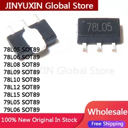 100Pcs New 78L05 SOT89 78L06 78L08 78L09 78L10 78L12 78L15 79L05 79L06 SOT89 IC Chip Wholesale