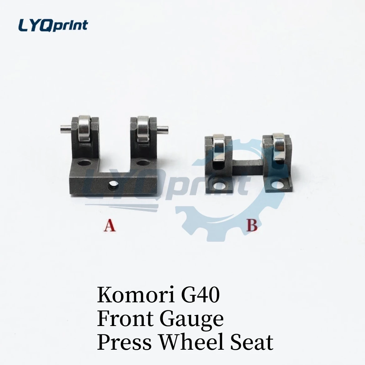 Komori Press Parts, Komori G40 Front Gauge Press Wheel Seat, Press Wheel