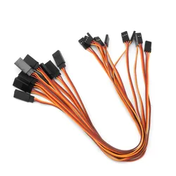 10/50Pcs 100/150/200/300/500mm 3 Pin Servo Extension Cable Cord Female to Male Wire Connector JR for RC Car Airplanes Helicopter