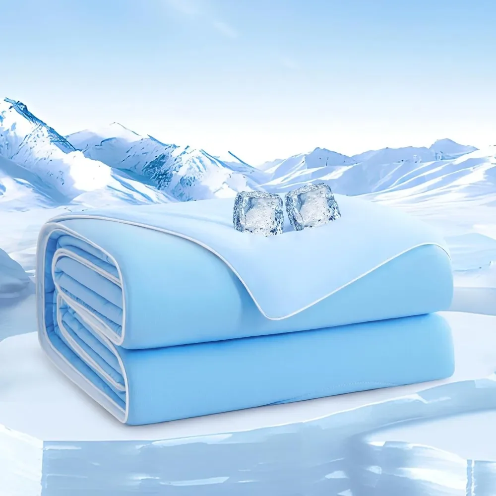 

Rapid cooling quilt summer double-sided ice blanket,suitable for hot sleepers overnight cooling breathable all-season Camp quilt