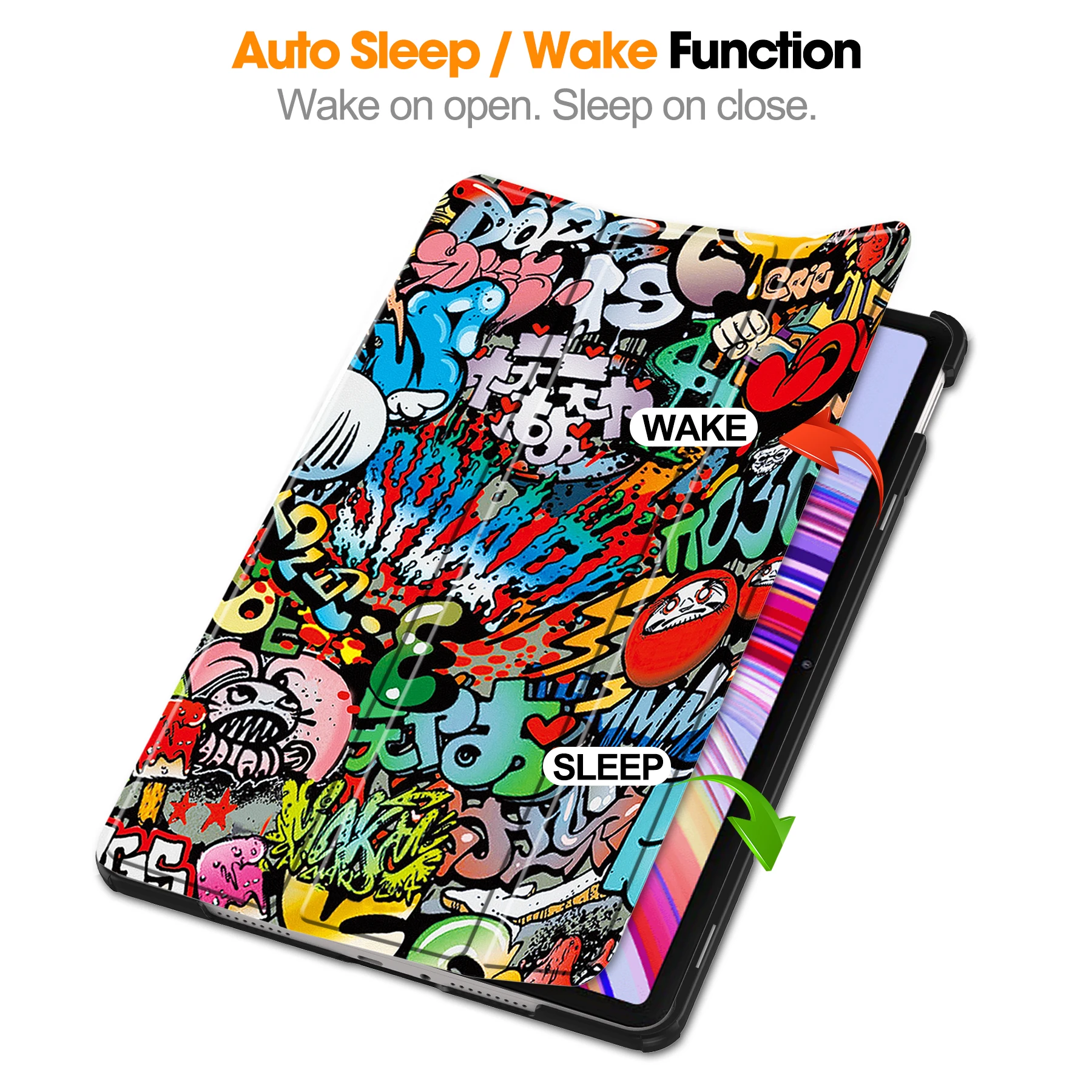 PU Leather Smart Case Universal For Xiaomi Poco Pad 2405CPCFBG Tri-fold Stand Cover For Redmi Pad Pro 2024 12.1