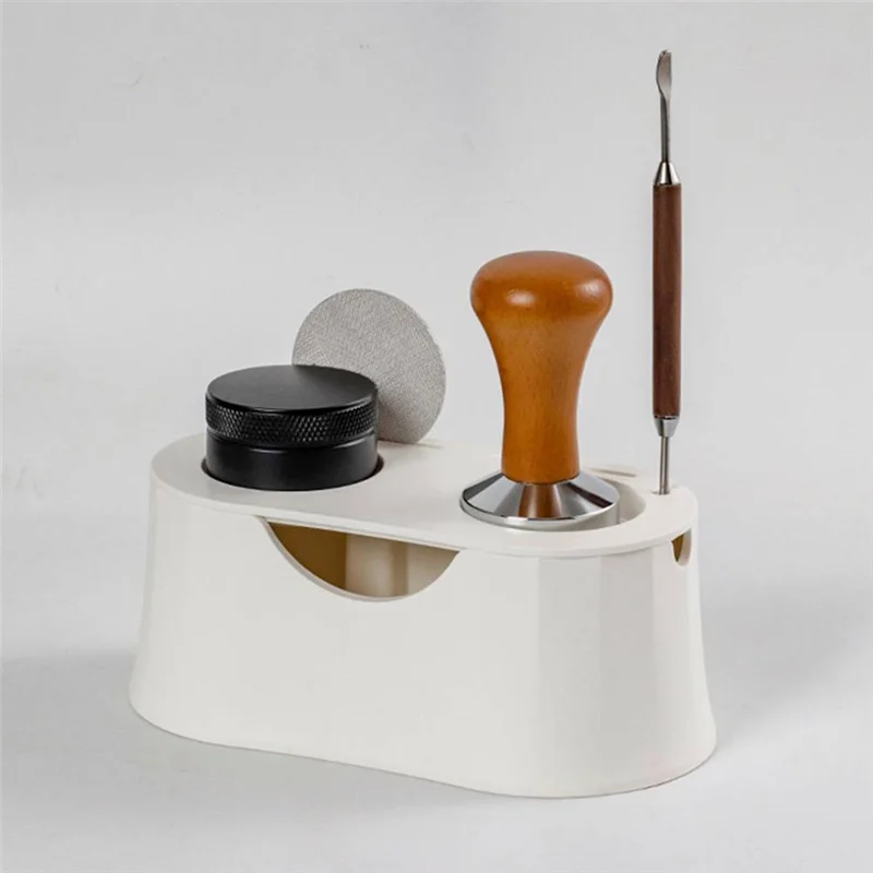 A94E-Coffee Tamper Stand And Portafilter Holder, Espresso Tamper Mat Stand, Espresso Machine Accessories