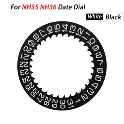 NH35 NH36 Date Dial Fits NH35 NH36 NH34 Movement SKX007 SKX009 White Black Automatic Mechanical Movt Day Date Dial Wheel