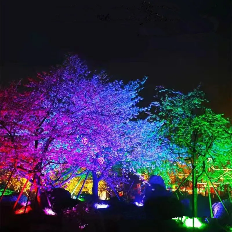 Imagem -05 - Outdoor Colorido Projection Lights Iluminação Paisagem Building Dye Led Rainbow Lamp Jardim e Quintal Decoração Árvore e Gramado