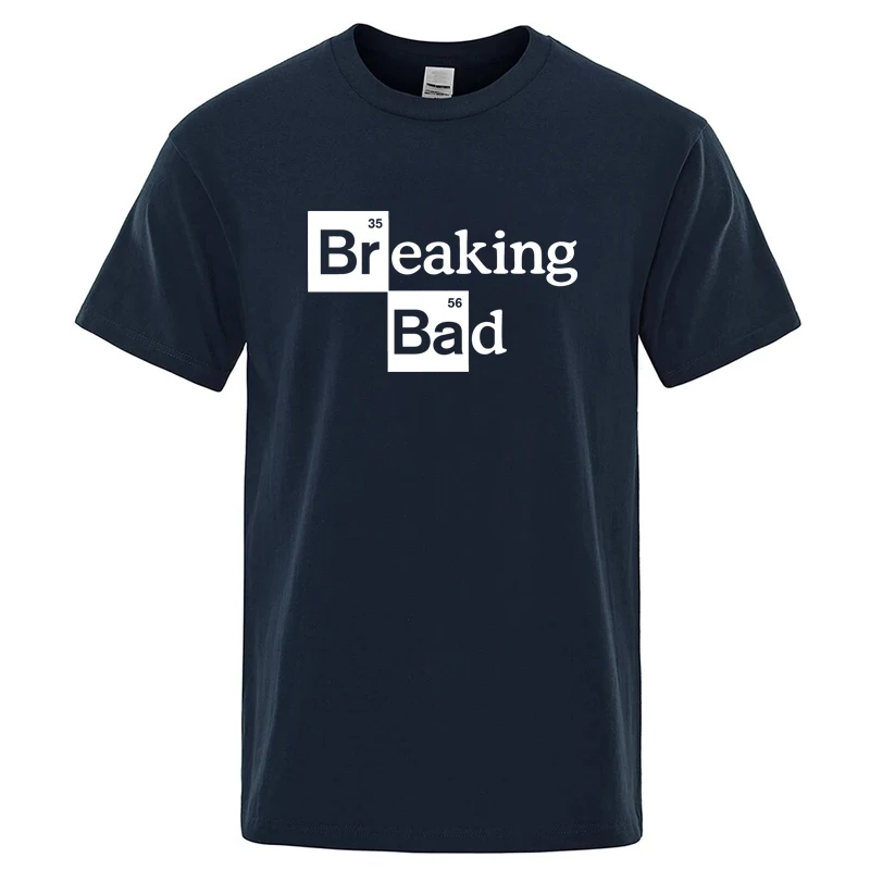 Men's T-shirt High Quality Cotton Blend O Neck Heisenberg Men T-shirt Short Sleeve Casual Breaking Bad Print T Shirt for Men