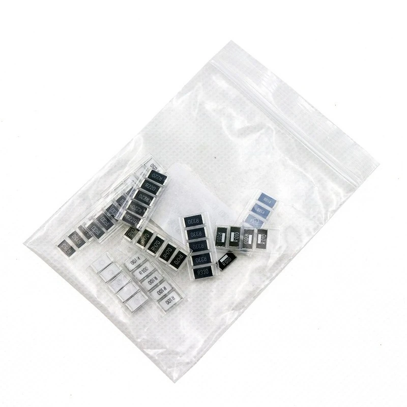 100pcs 2512 SMD Precision Resistor Kit 0.01R to 1R 1 Percent Tolerance Assorted 10 Values Current Sense Resistor Set