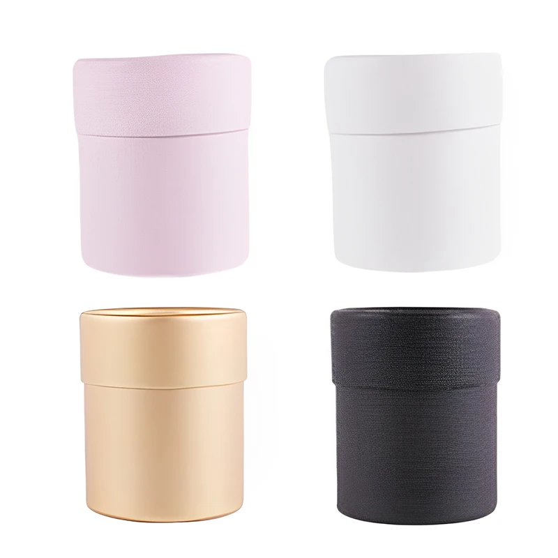 Mini Flower Bucket Round Hug Bucket Gift Box Bouquet Packaging Cylindrical Flower Box DIY Wedding Valentines Day Gift 6.5*7.5CM