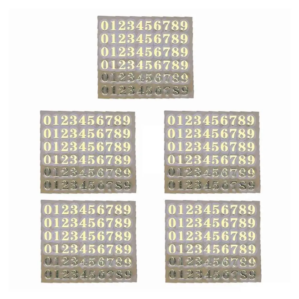 English Letters Chunky Glitter Epoxy Resin Filler Alphabet Sticker Labels Stickers Number Sticker Epoxy filling sticker