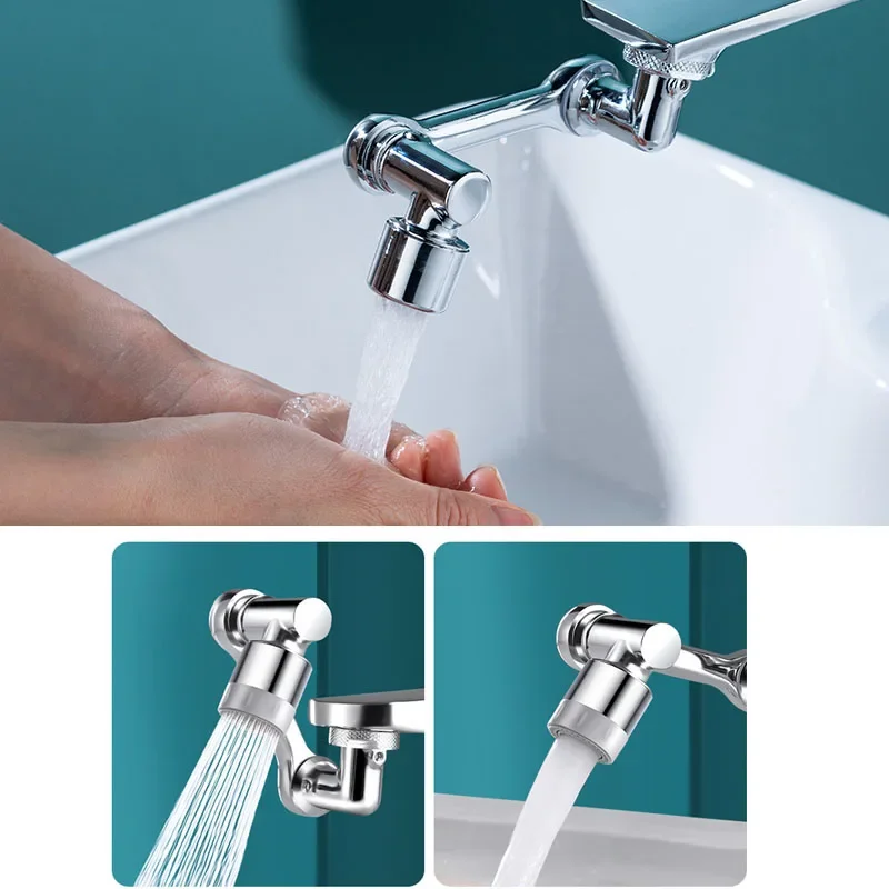 Mechanical Arm Universal Faucet Extender Splashproof Artifact Lengthened Water Nozzle Swivel Joint Multifunctional Universal