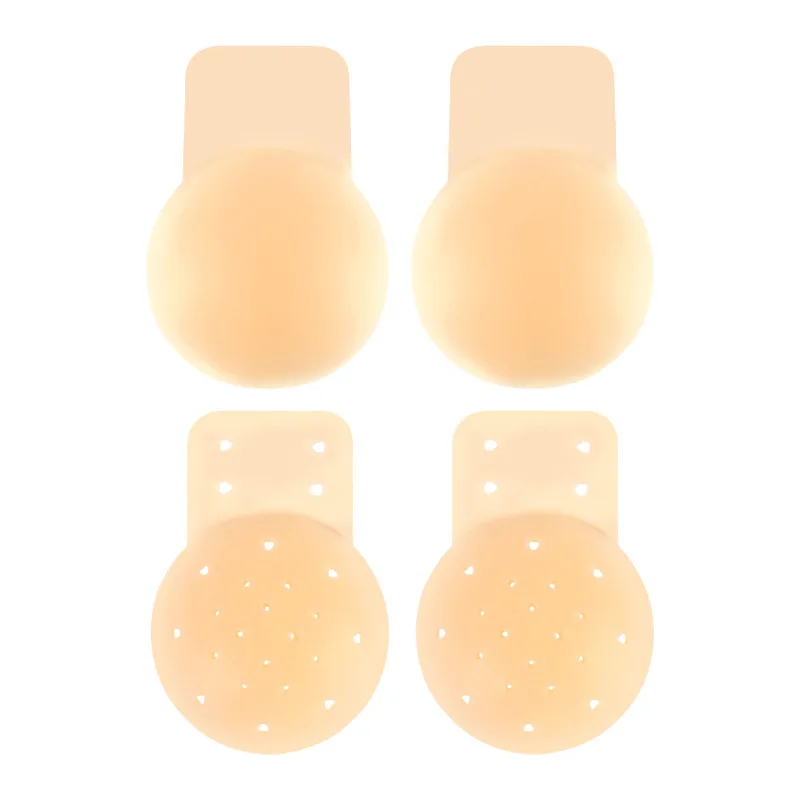 Silicone Nipple Cover Pasties Adhesive Sticky Bra Liner For Women Reusable Breast Pad Sticker Invisible Boob Tape Underwear