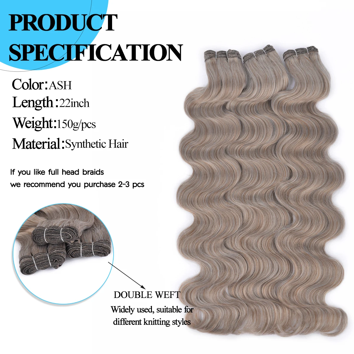 22 zoll Körper Welle Groß Synthetische Wasser Welle Haar Extensions Weiche Ombre Bunte Gefälschte Haar Tiefe Welle Locken Haar Bundles Für frauen
