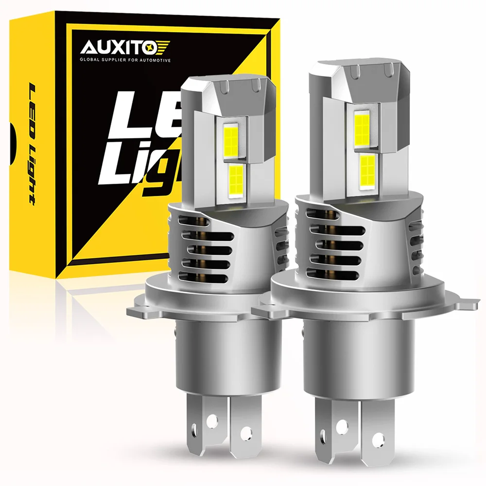 

2Pcs AUXITO Canbus H4 LED 120W Headlights Turbo High and Low 9003 HB2 12V CSP Car Headlamp Bulbs 360 Super Bright White 22000LM