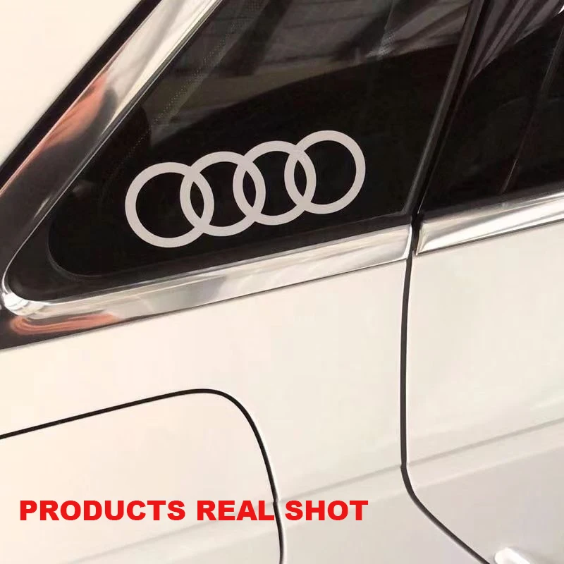 For Audi Sline RS A3 A4 B8 8P 8V B6 A5 A6 C7 Q5 B9 B7 C6 A1 Q7 Q3 TT Car Body Window Trunk Decoration Stickers Auto Accessories