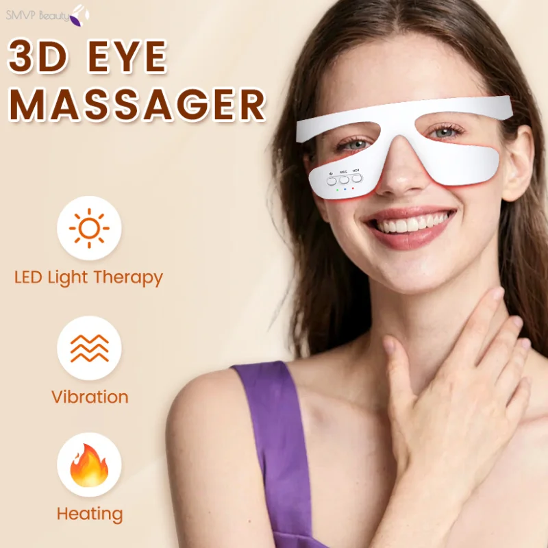 

3D Eye Massager Anti-Aging Eye Massager Eyes Fatigue Relief Relaxation Relieve Dark Circles EMS Eye Care Massage