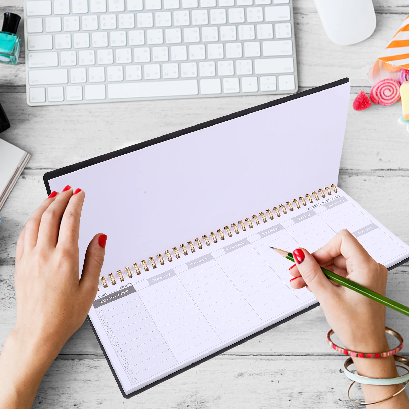 

Note Book Weekly Plan Daily Schedule Notepad Business Planning Notebook Delicate Agenda Black Planner Convenient Travel