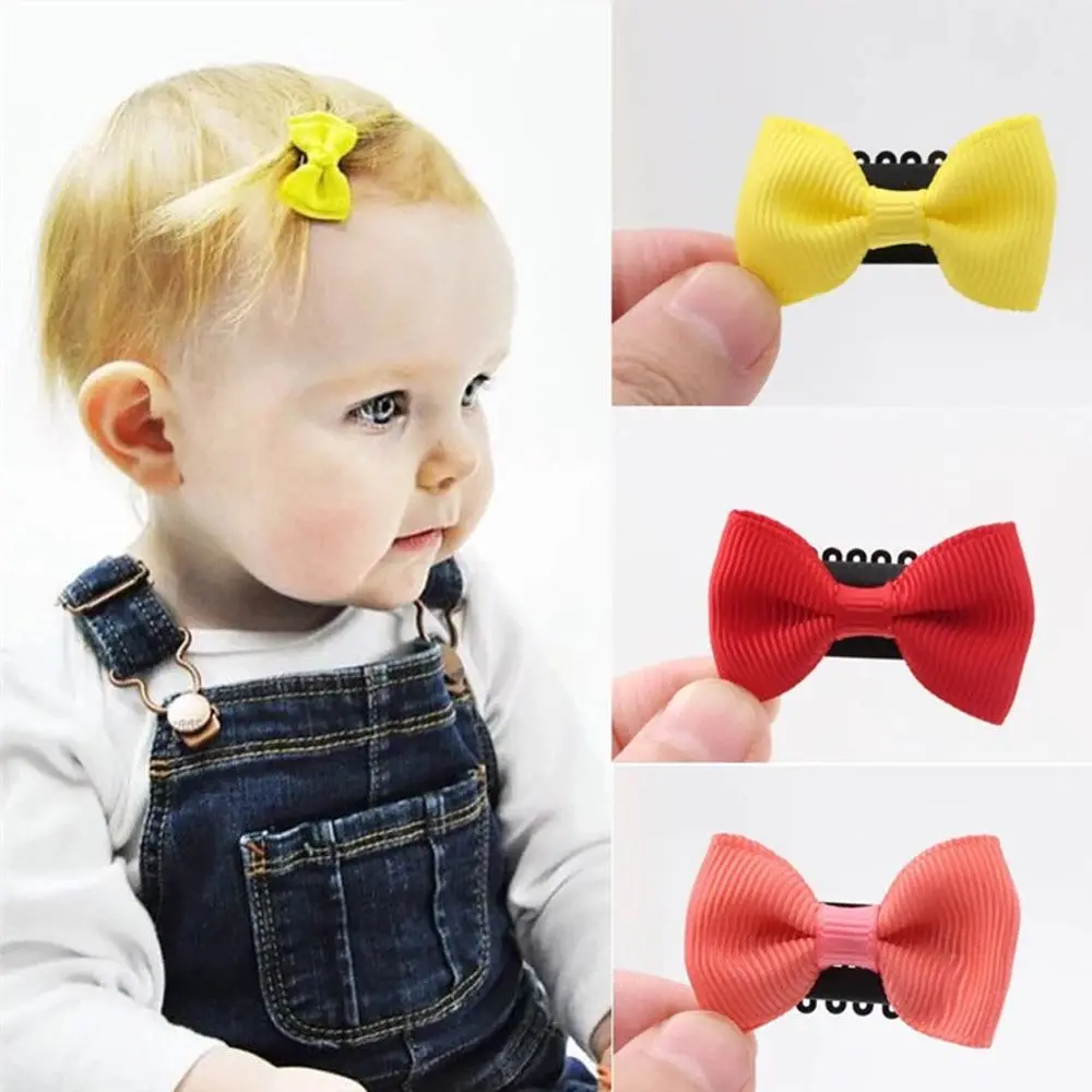 

5PCS Kids Hair Accessories Newborn Girl's Fashion Headwear Bow Mini Hair Clip Baby Hairpin