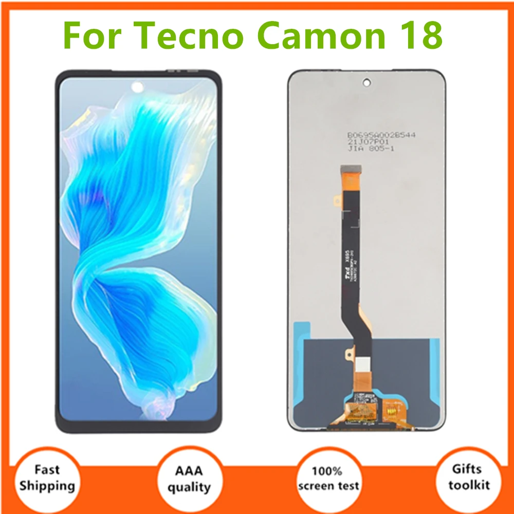 

For Tecno Camon 18 CH6n LCD Display Touch Screen Assembly Glass Digitizer Replacemen For Tecno Camon 18 LCD