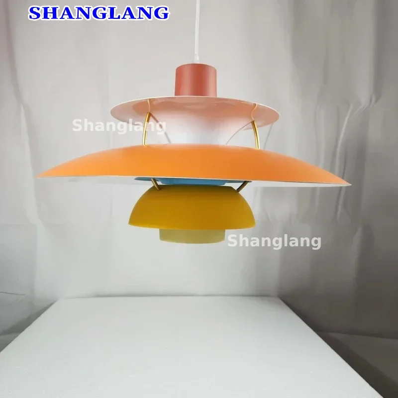 Danish Design Pendant Light High Quality Led Hanging Lamp Living Loui Lustre Kitchen UFO Color Droplight Industrial Chandelier