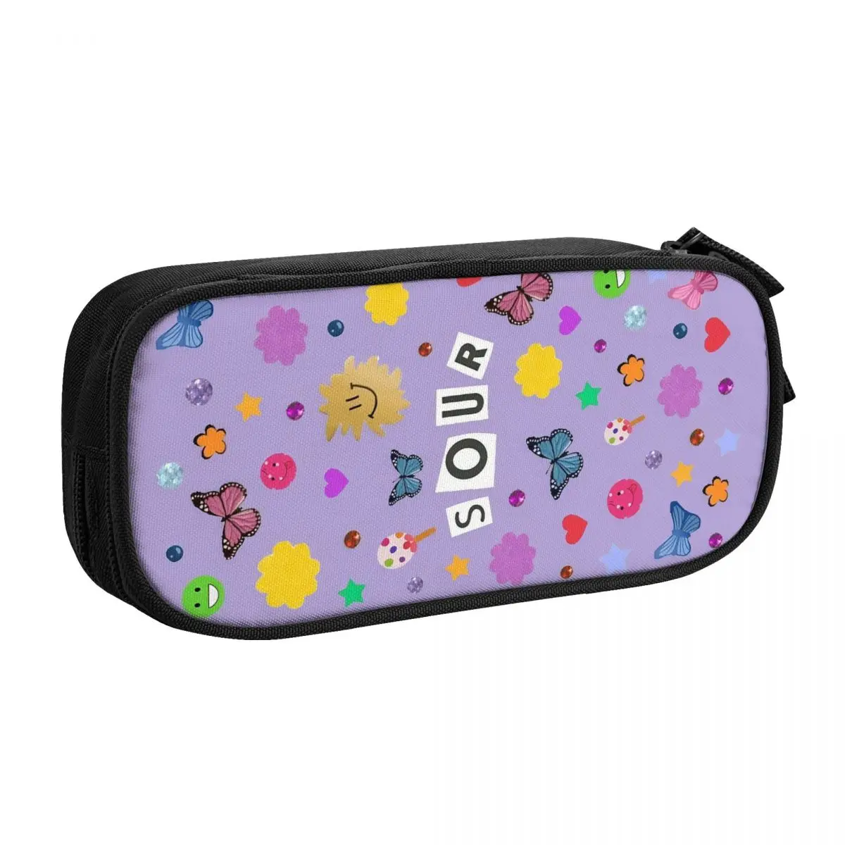 مخصص الكورية O-Olivias مقلمة للفتيات الفتيان Y2k نمط الحفل خمر سعة كبيرة القلم حقيبة صندوق الملحقات المدرسية