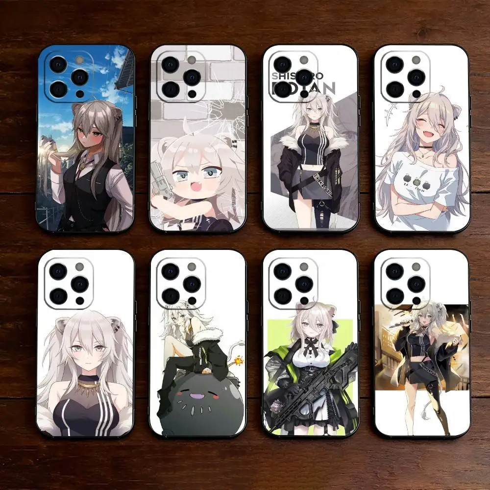 S-Shishiro Botan   Phone Case For iPhone 17,16,15,14,13,12,11 Plus,Pro Max,XS,Soft Silicone Black Cover