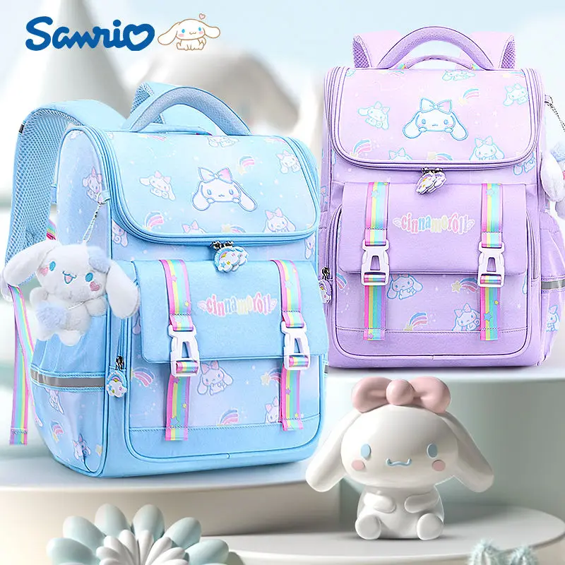 Sanrio Children\'s Schoolbag Primary School Student Large Capacity Lightweight Super Light Spine Protection Cinnamoroll Girls