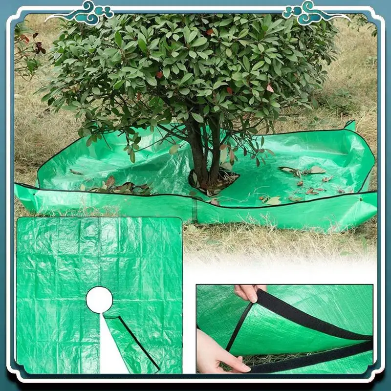 Premium Plant Trimming Tarp Outdoor Leaf Storage Mat Easy Clean Garden Blanket Pruning Cleanup Mat Foldable Garden Tarp