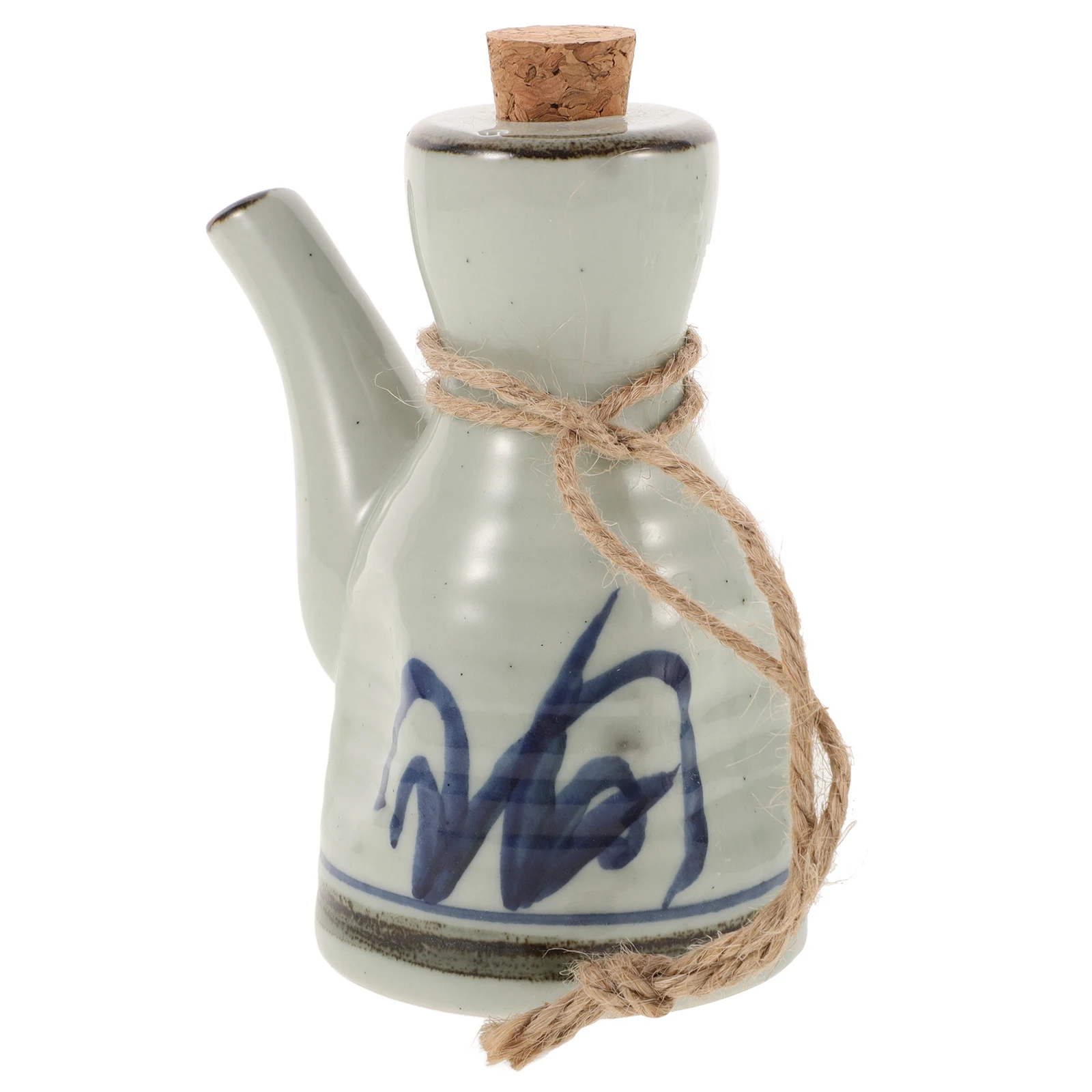 

Ceramic Condiment Bottle 250ml Japanese Style Soy Sauce Vinegar Oil Dispenser Elegant Kitchen Dining Table Decor