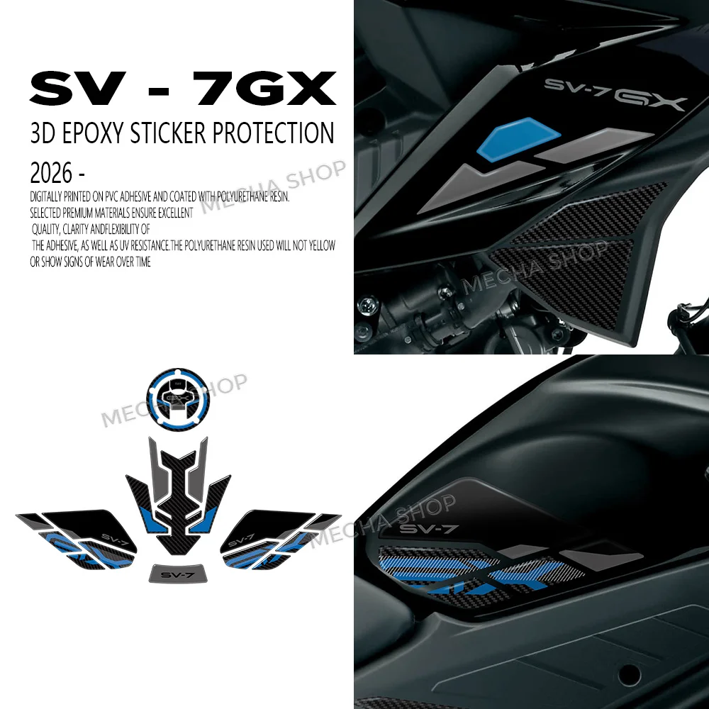 

Tank Pad 3D Gel Epoxy Resin Stickers Kit For SV-7GX SV 7GX 2026 Accessories