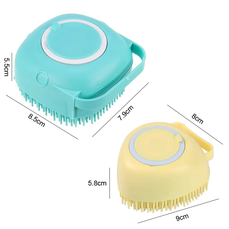 Bathroom Puppy Big Dog Cat Bath Massage Gloves Brush Soft Safety SiliconeGrooming Scrubber For Bathing Short Hair