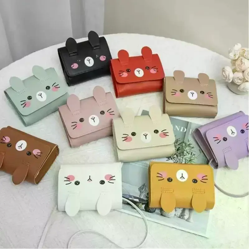 

Kids Mini Handbag Cute PU Shoulder Bag For Girls Princess Coin Purse Wallet