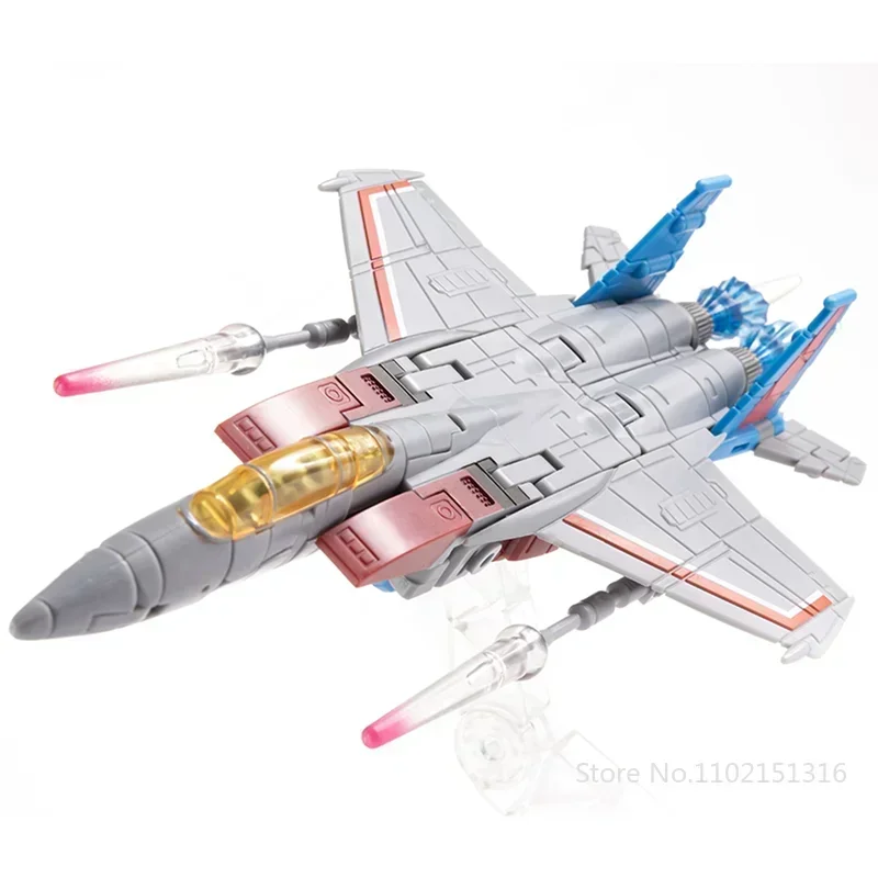 JINBAO Transformation FG-04 FG04 Starscream False Eperor Air Craft mit Ständer und Cape Crown Actionfigur mit Box