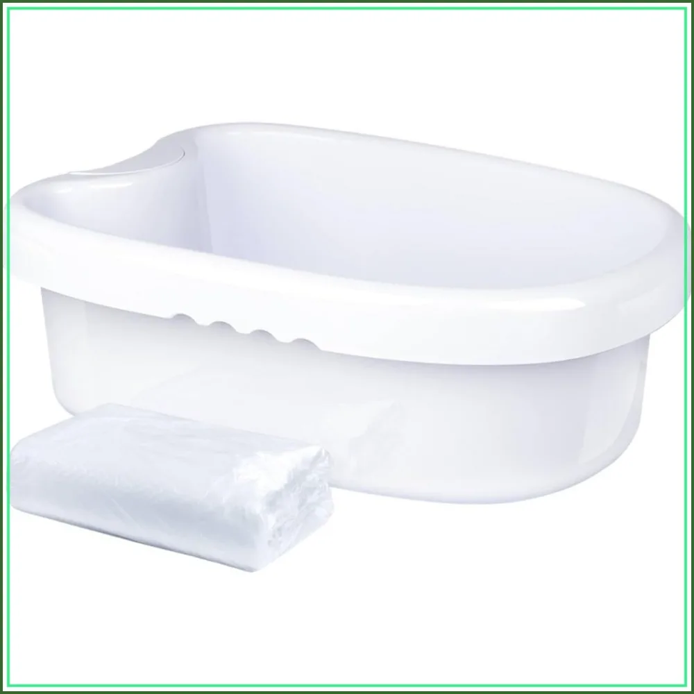 Ionic Foot Bath Tub with 100 Liners - Deep Basin for Home Detox & Relaxation