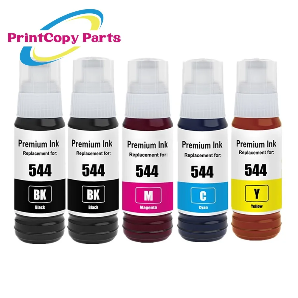 T544 Refill Ink for Epson L3110 544 for Epson EcoTank L3210 L1210 L1250 L3110 L3250 L3251 L3260 L5290 70ml/Bottle