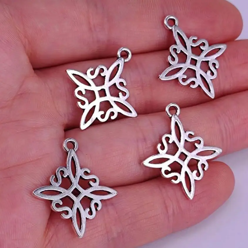 5pcs Witch Knot Witchcraft Celtic Knot Charm Pendant Protection Amulet Jewelry Christmas Gifts for women DIY