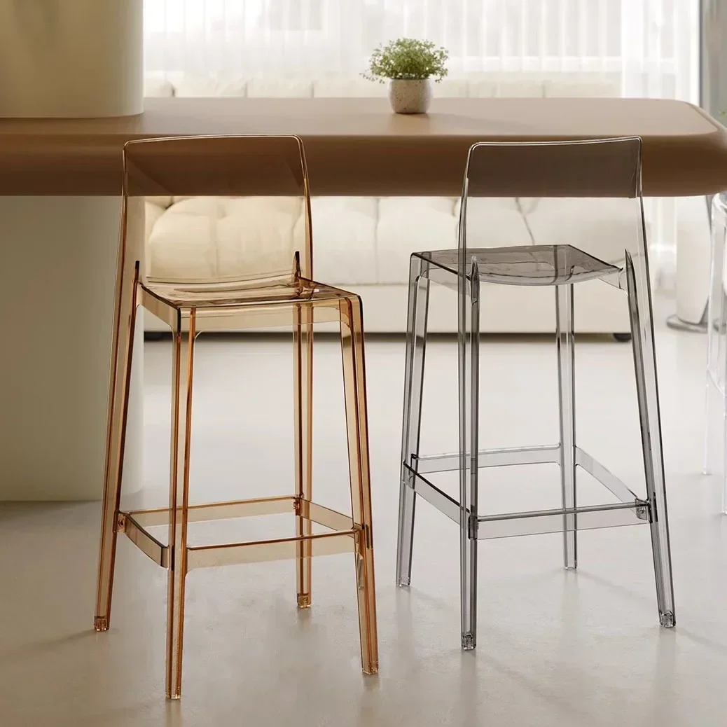 SHUN Decoration Modern Bar Stools Luxury Nordic Plastic Kitchen Chair Office Design Home Chaises Salle Manger Interior Furniture