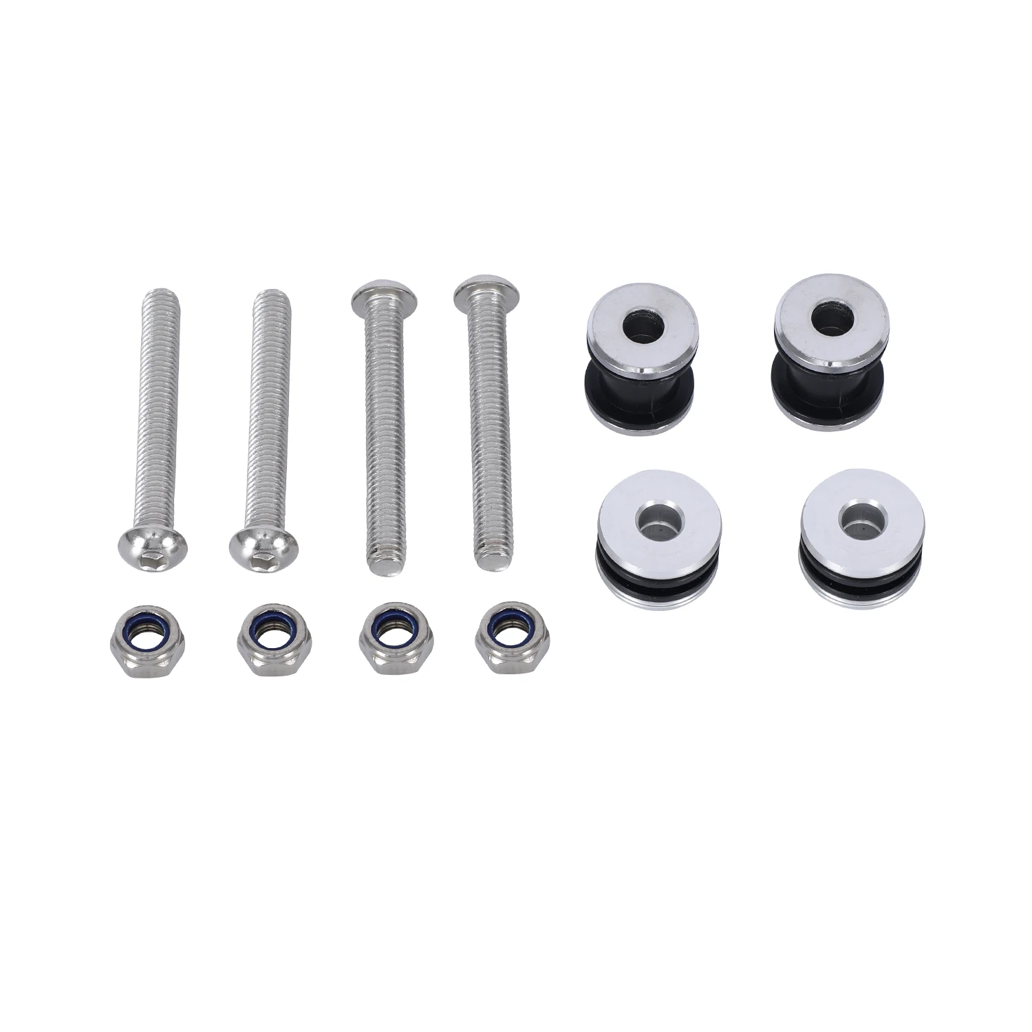 Sissy Bar Luggage Rack Quick Release 4-Point Docking Hardware Bolts Kit Fit Harley Sportster XL 833 1200 2004-later'